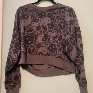 Rebellious One XS M Charcoal Sweatshirt Yin Yang